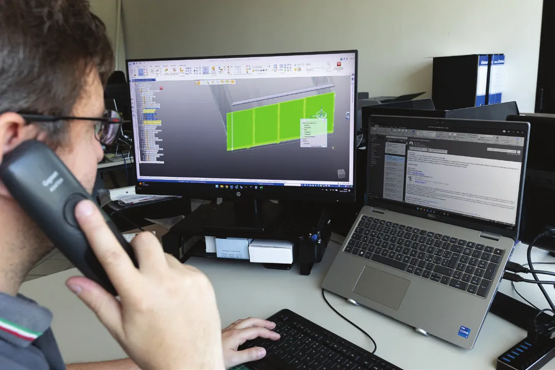 Tecnico MC Slide al software di progettazione