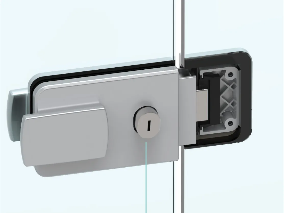 MG-Lock e contropiastra viste di fronte